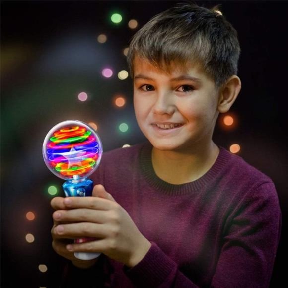 Light Up Magic Ball Toy Wand for Kids - Flashing LED Wand for Boys and Girls - Picture 4 of 6